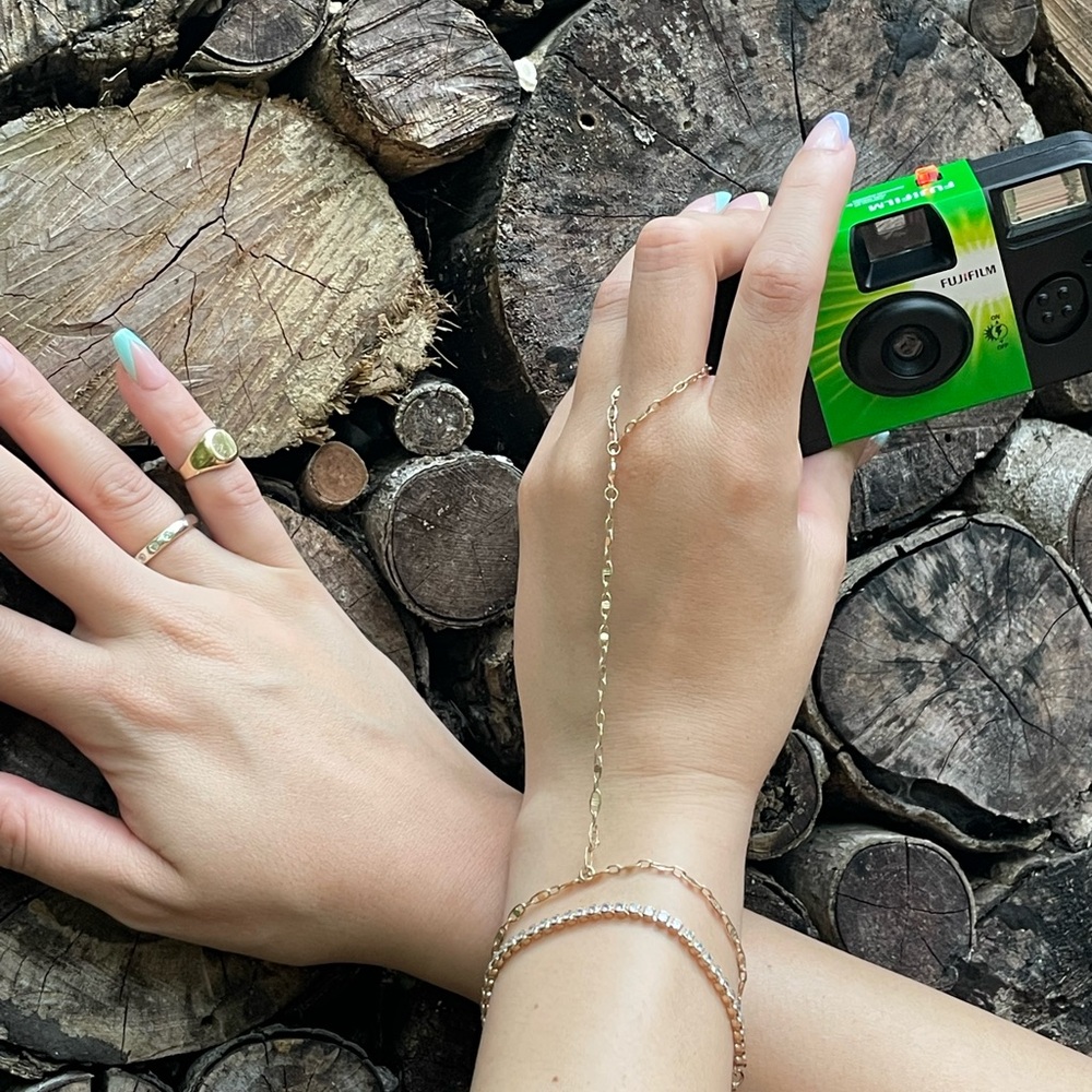 Summer Waves X Stack Hand Chain Bracelets - image 1